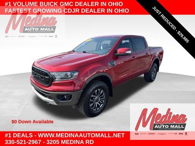 2020 Ford Ranger XL in Magnetic Metallic — front three-quarter view