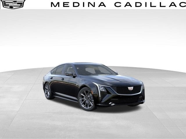 2026 Cadillac CT5 Sport in Black Raven — front three-quarter view