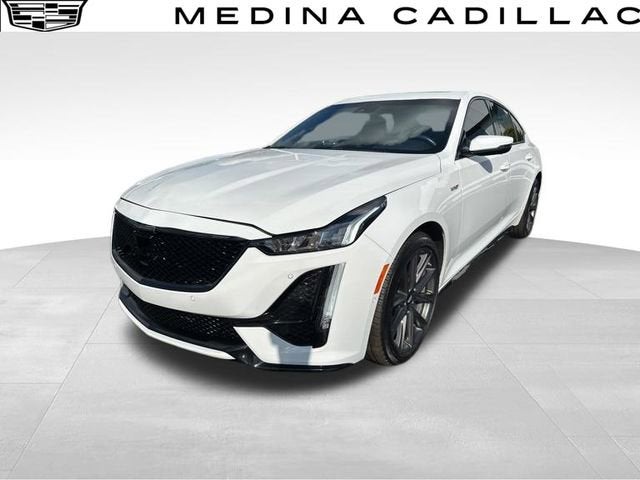 2024 Cadillac CT5-V V-Series in Summit White — front three-quarter view