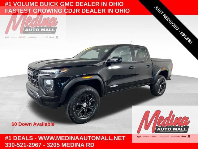 2023 GMC Canyon Elevation in Onyx Black — front three-quarter view