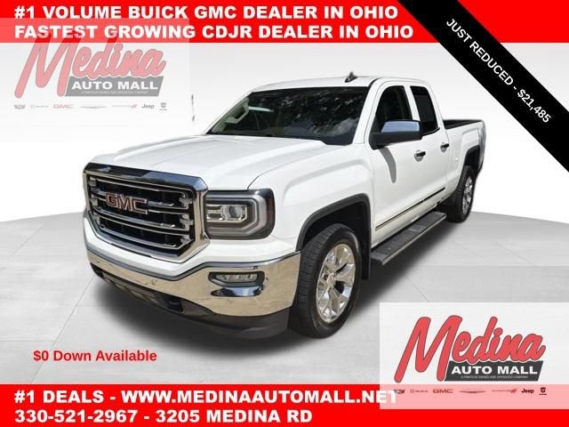 2016 GMC Sierra 1500 SLT in Summit White — front three-quarter view