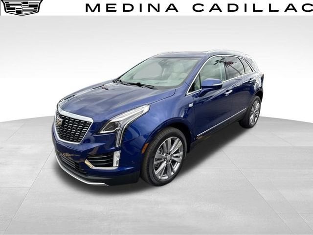 2024 Cadillac XT5 Premium Luxury in Opulent Blue Metallic — front three-quarter view
