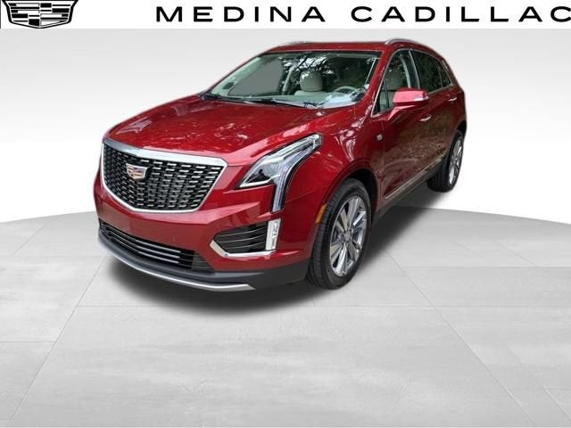 2024 Cadillac XT5 Premium Luxury in Radiant Red Tintcoat — front three-quarter view