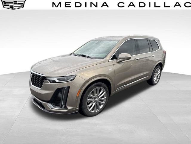 2023 Cadillac XT6 Premium Luxury in Latte Metallic — front three-quarter view