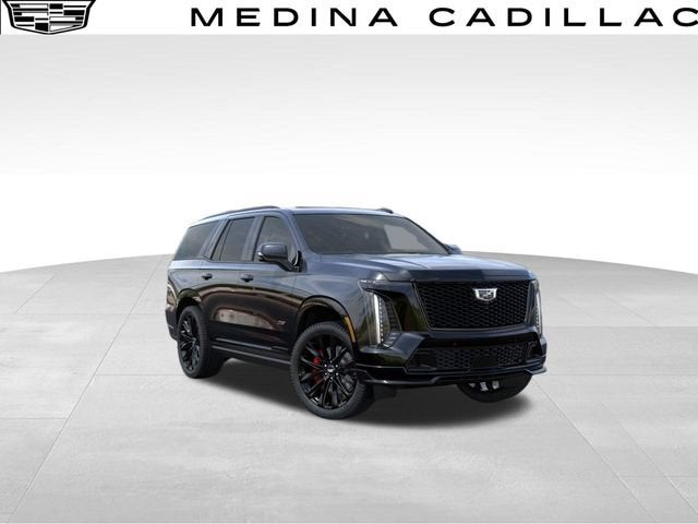 2026 Cadillac Escalade V-Series in Black Raven — front three-quarter view