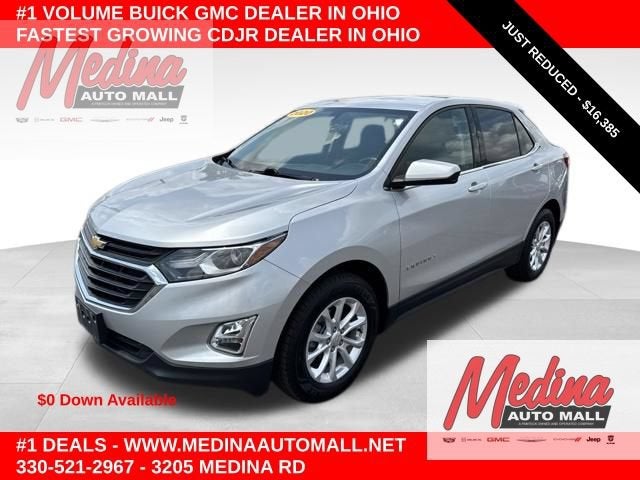 2020 Chevrolet Equinox LT in Silver Ice Metallic — front three-quarter view