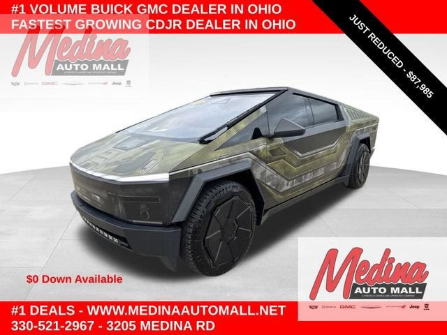2024 Tesla Cybertruck Cyberbeast in Steel — front three-quarter view