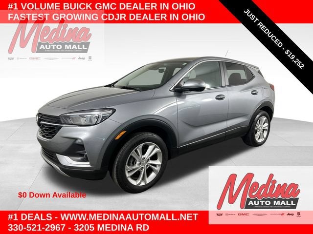 2023 Buick Encore GX Preferred in Moonstone Gray Metallic — front three-quarter view